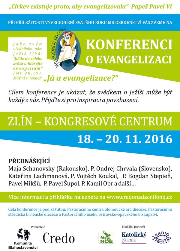 Ve Zlíně proběhne Konference o evangelizaci 18.-20. 11. 