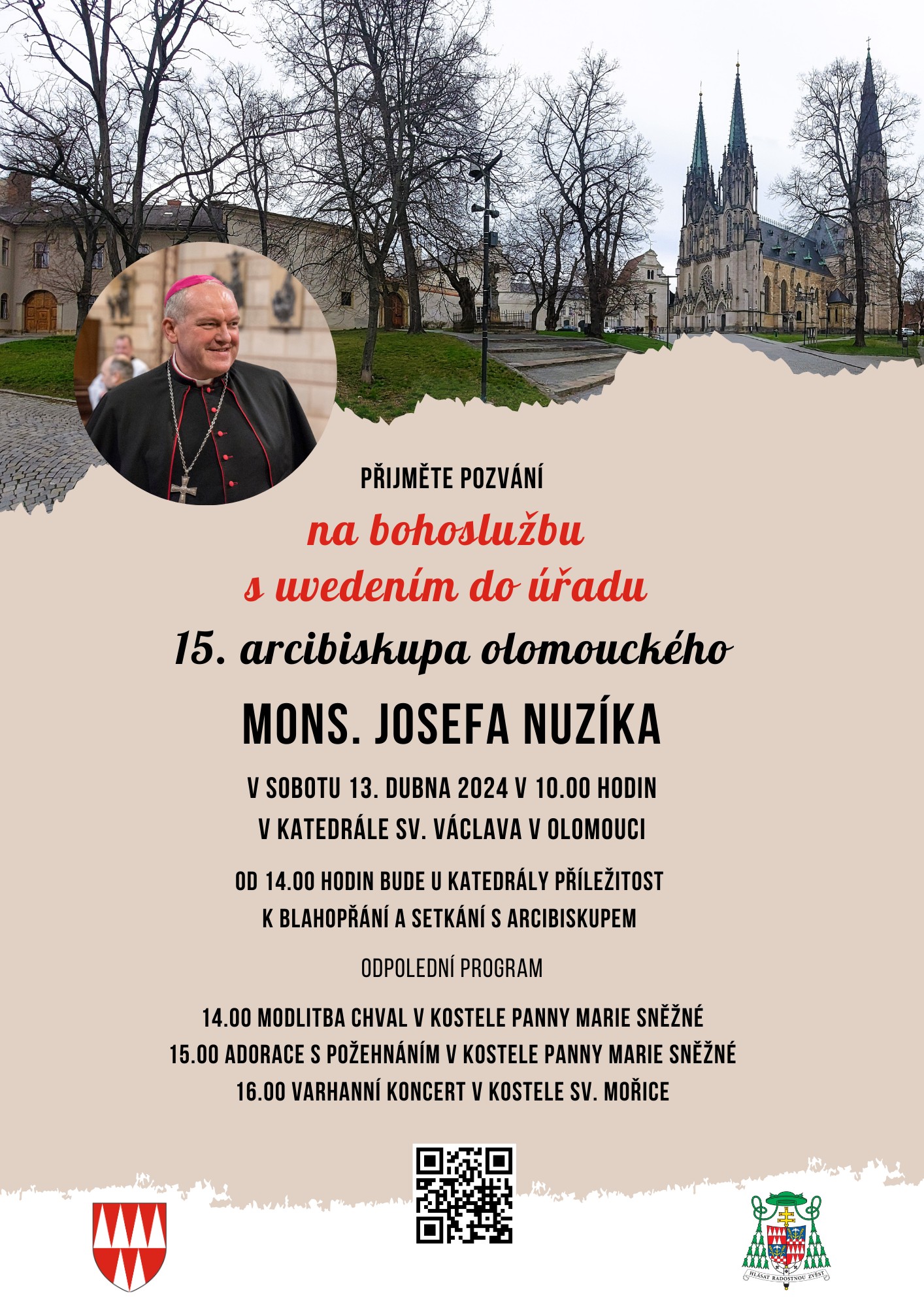 Uvedení do úřadu 15. arcibiskupa olomouckého Mons. Josefa Nuzíka