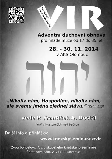 Adventní duchovní obnova pro mladé muže 28.-30. 11. 