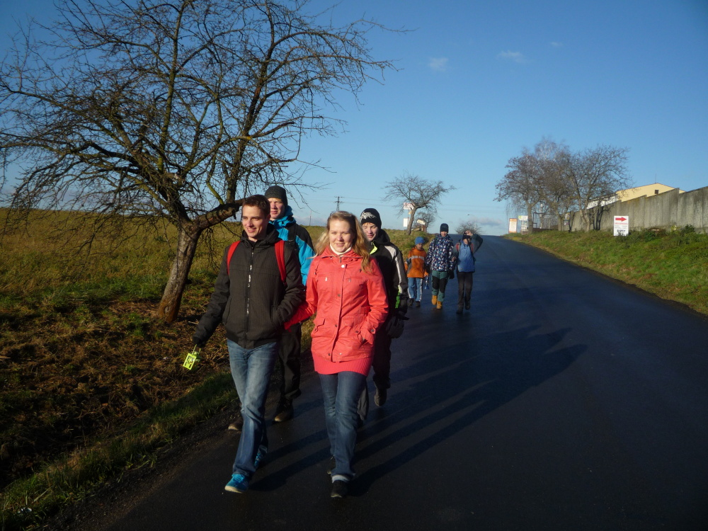 Cestou bylo krásně, opouštíme Novou Ves a směřujeme do Lhoty