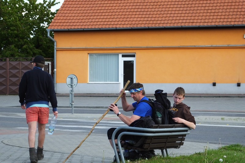 Jedna z posledních fotek s Mirkovou holí. Za malou chvilku se zlámala. Škoda jí