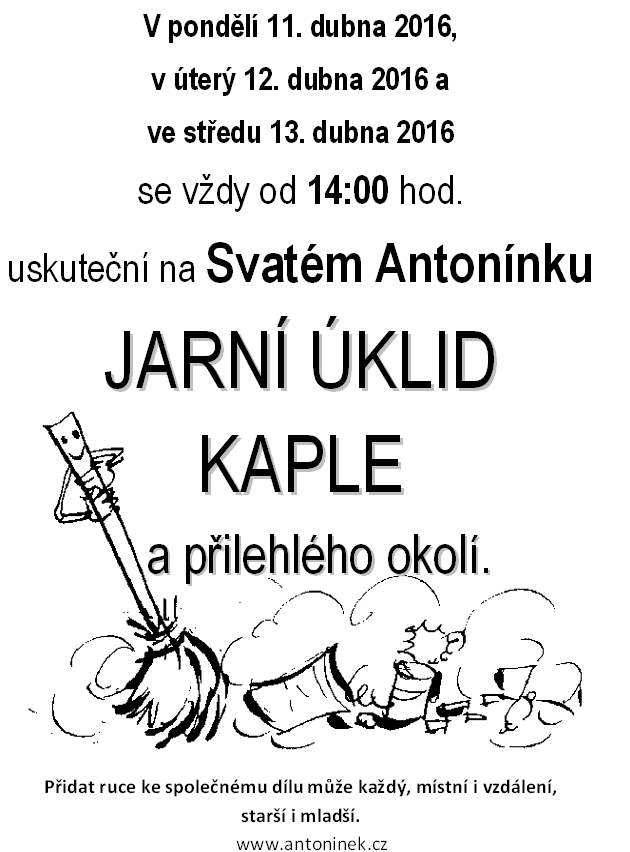 Jarní úklid na Svatém Antonínku