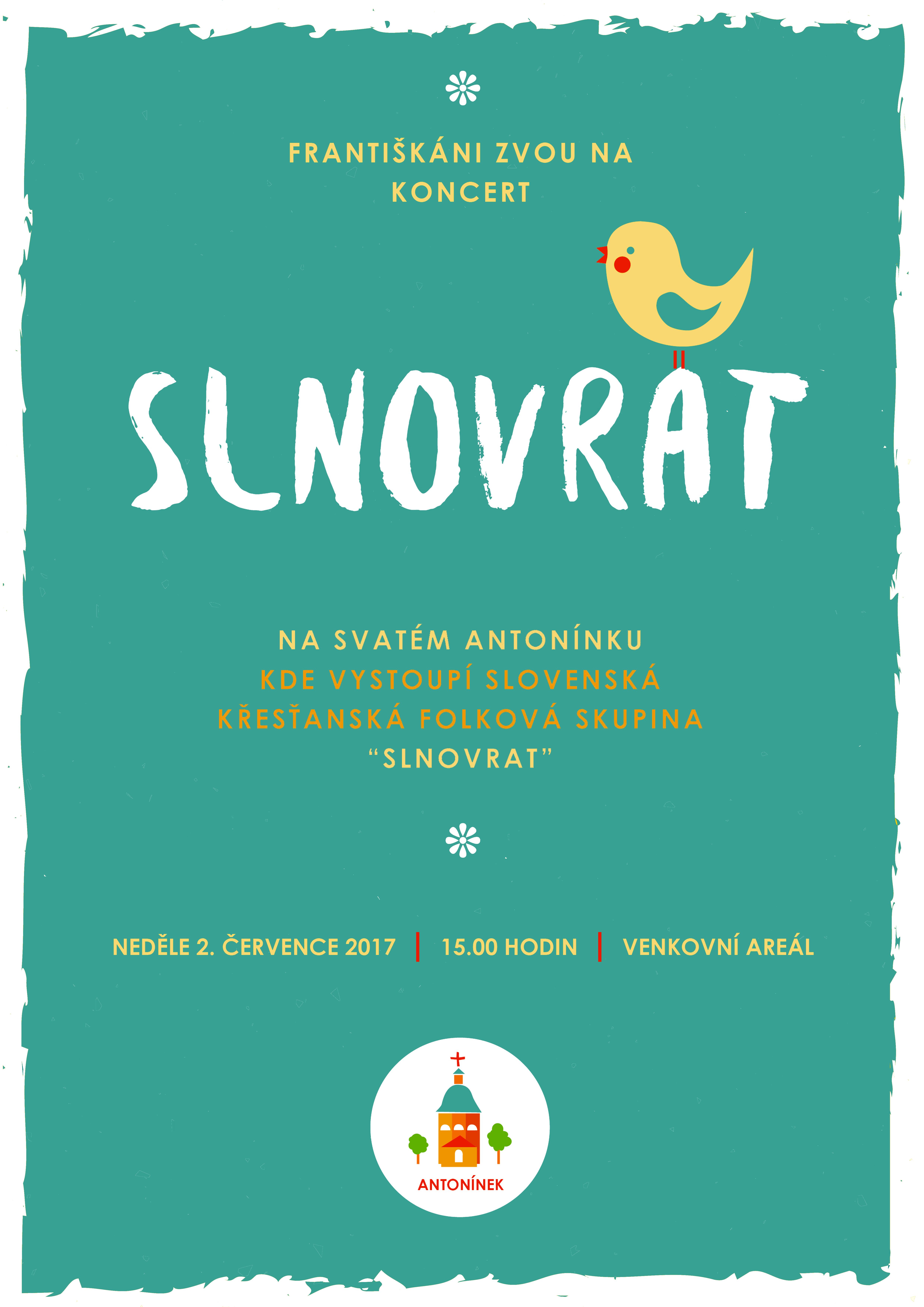 Po pouti sv. Petra a Pavla jsme zváni na koncert folkové skupiny Slnovrat