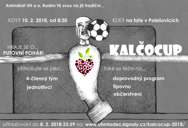 Mladí 13+ jsou zvaní na KALČOCUP (stolní fotbal)