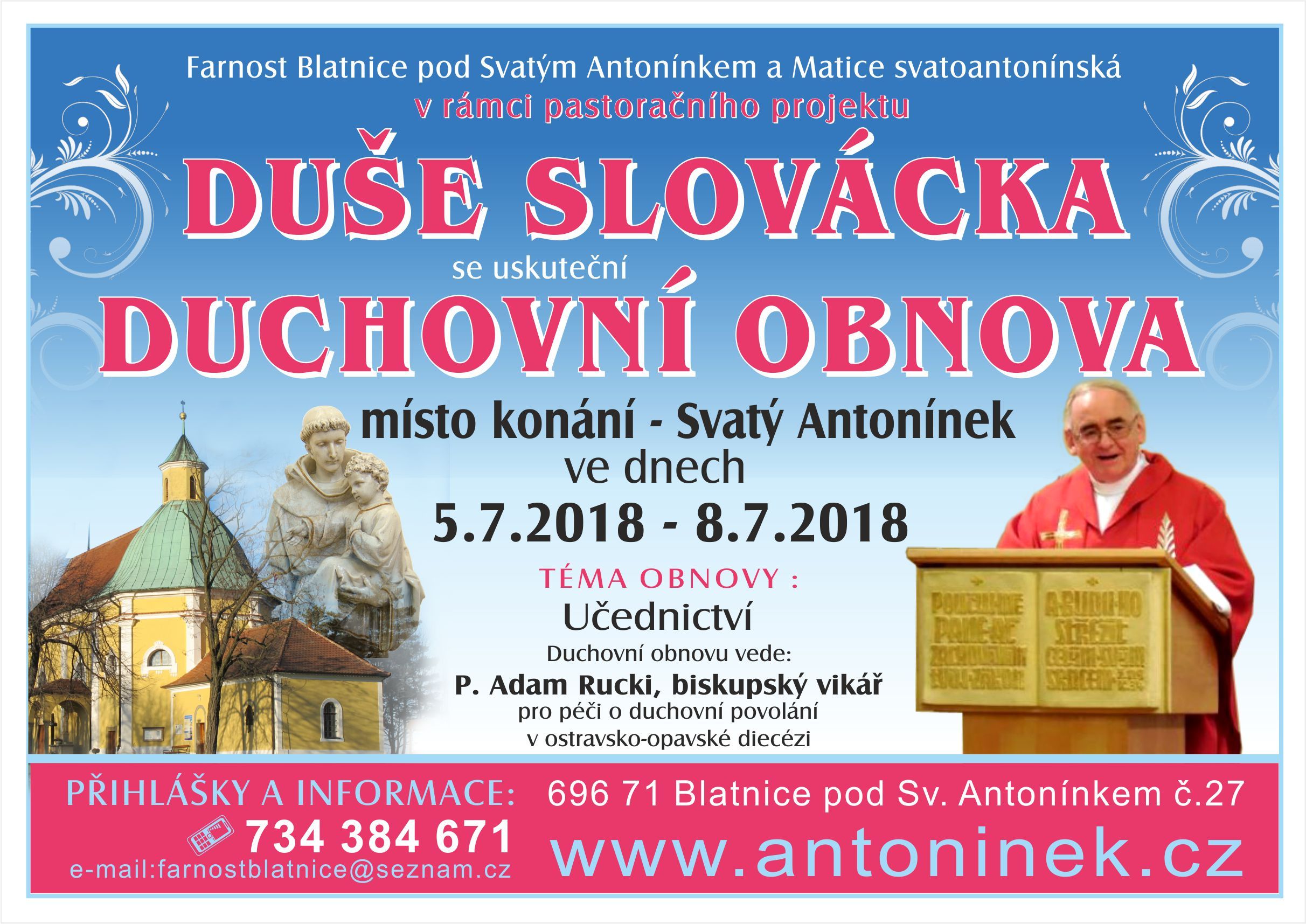 Duchovní obnova na Svatém Antonínku