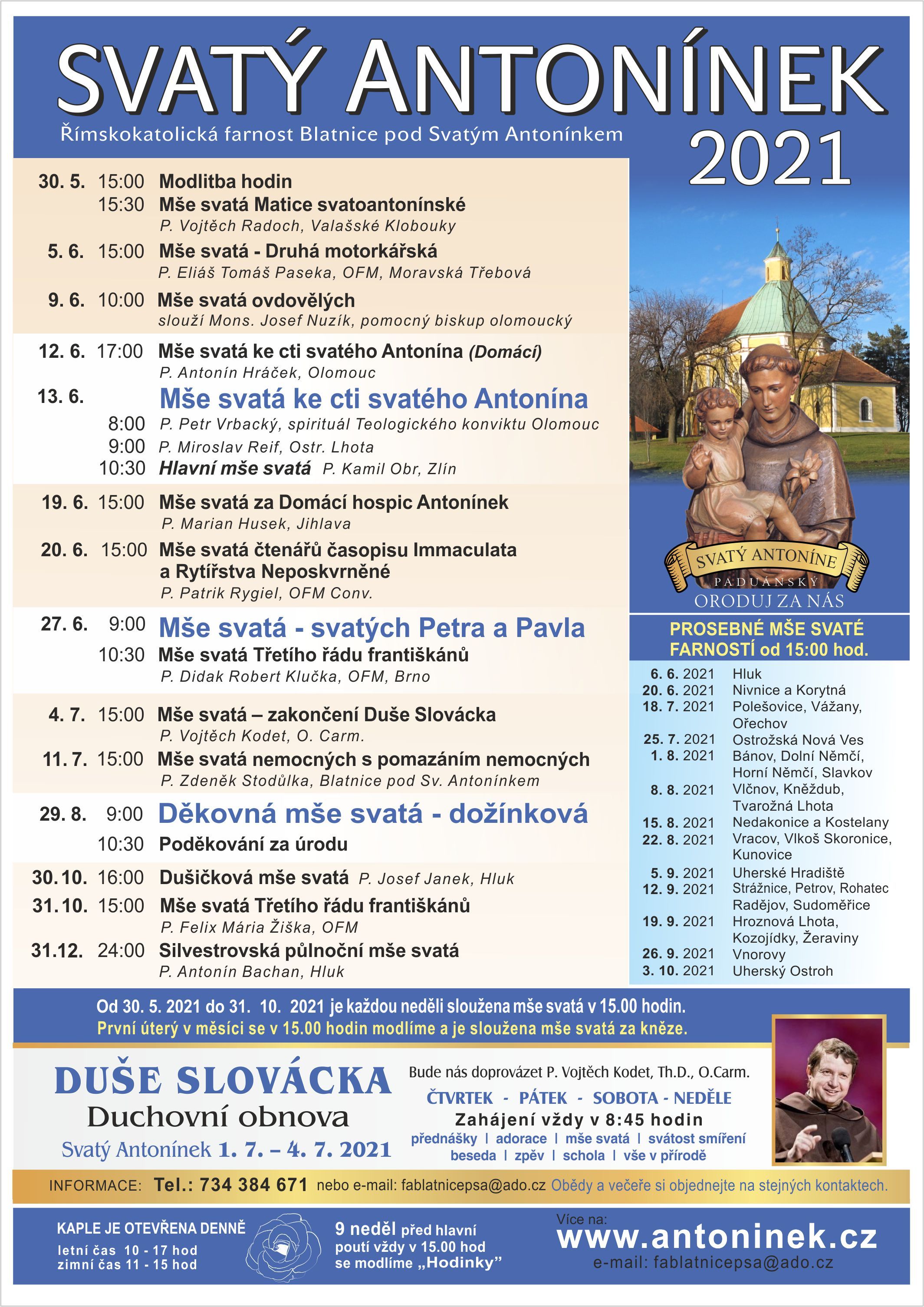 Celoroční program na Antonínku