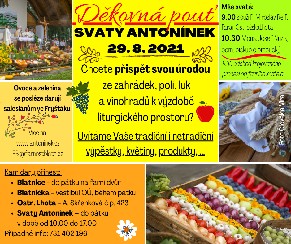 Děkovná pouť - 29. 8. 2021