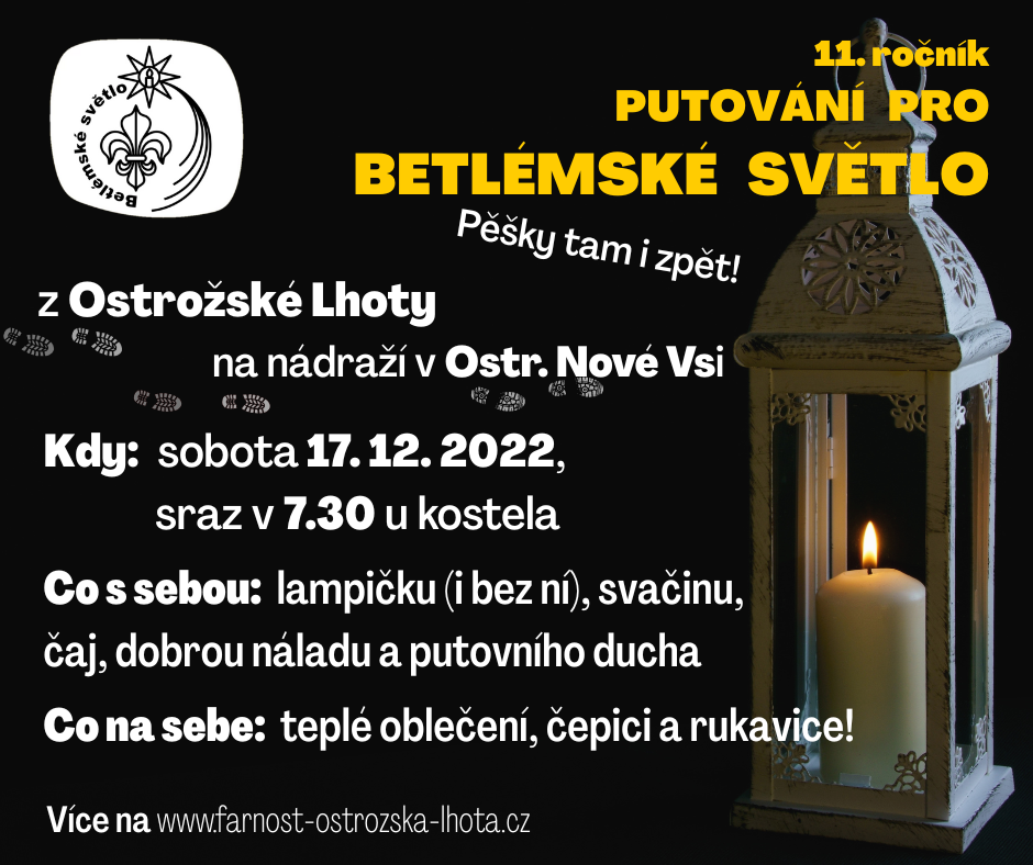 Putování pro Betlémské světlo - 17. 12. 