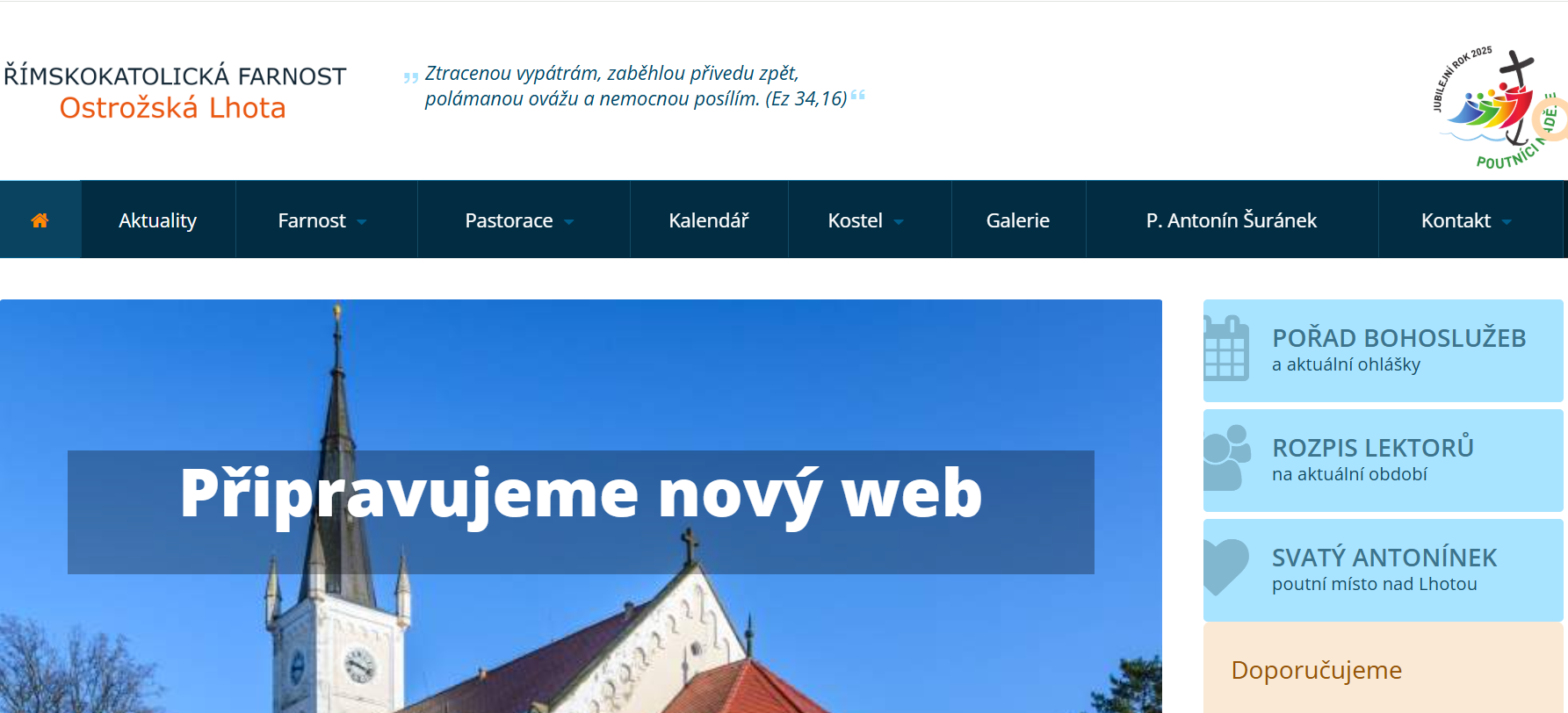 Připravujeme pro VÁS nové webové stránky